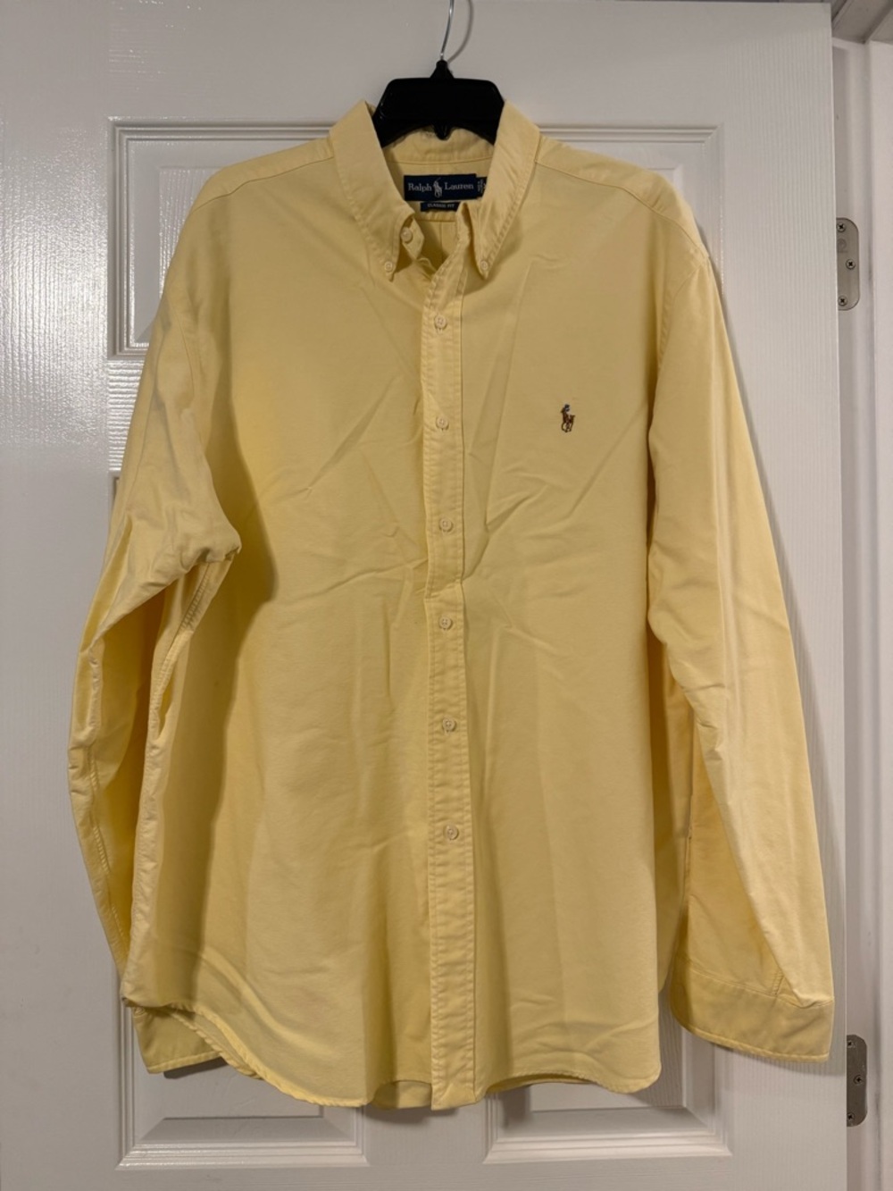 Ralph Lauren Men’s Pale Yellow Button-Down Shirt